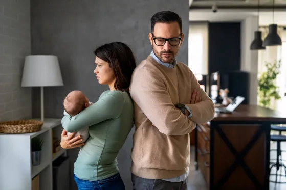 peleas de pareja después del parto