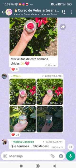 testimonios del curso velas artesanales para emprender